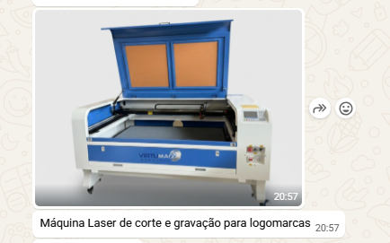 Máquina Laser de corte e gravação para logomarcas